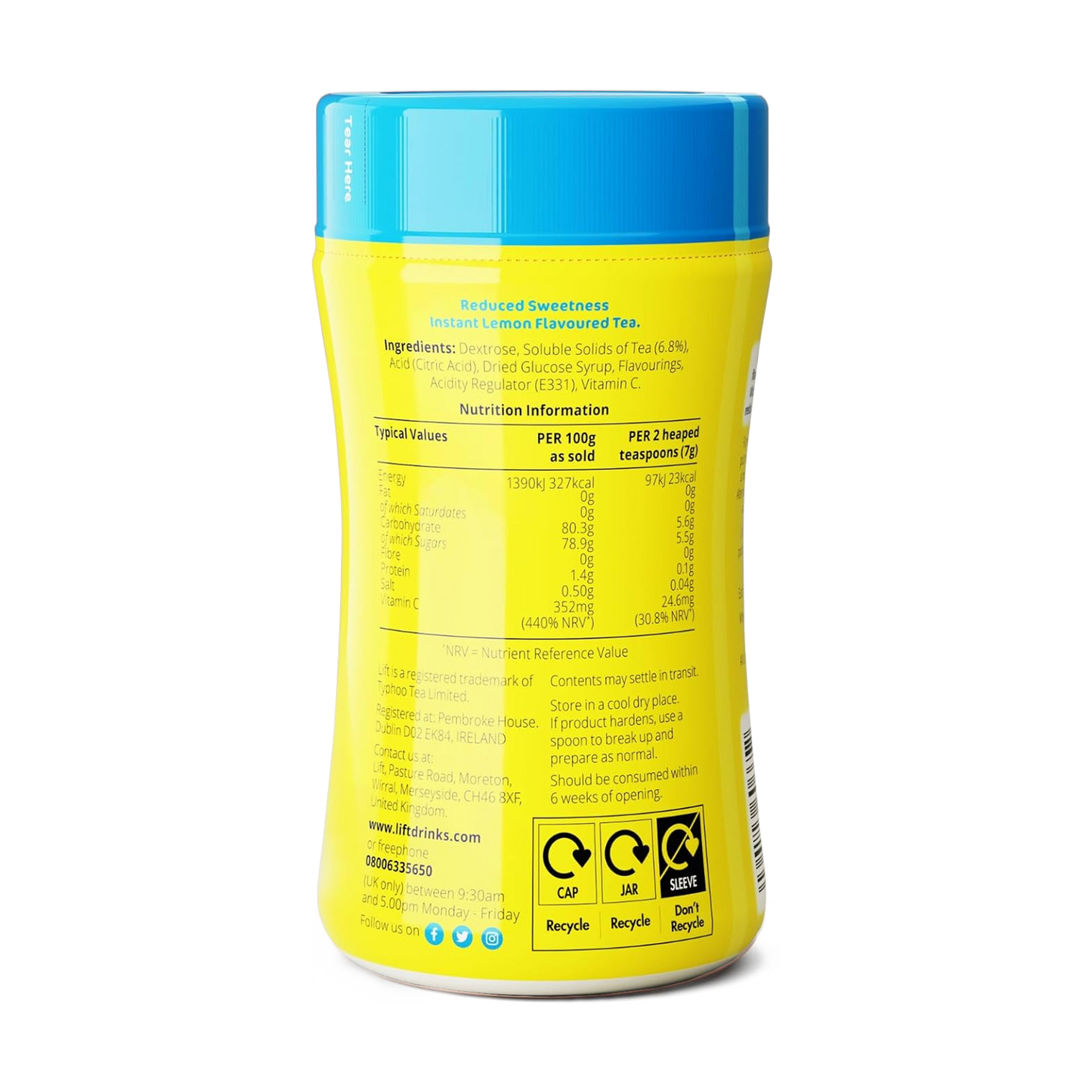 Lift Instant Lemon Flavour Tea (Reduced Sweetness)