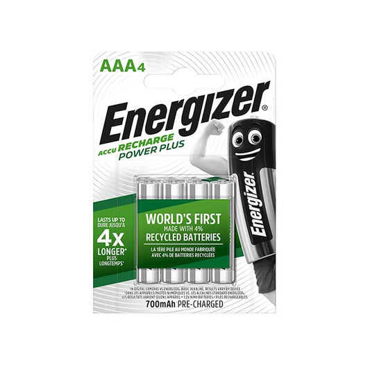 Energizer AAA Batteries - Rechargeable - 4 Pack