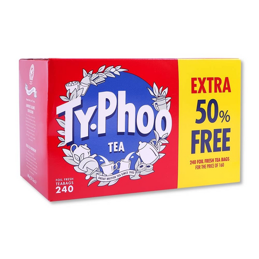Typhoo Black Tea 160+50% Free - 240 Teabags